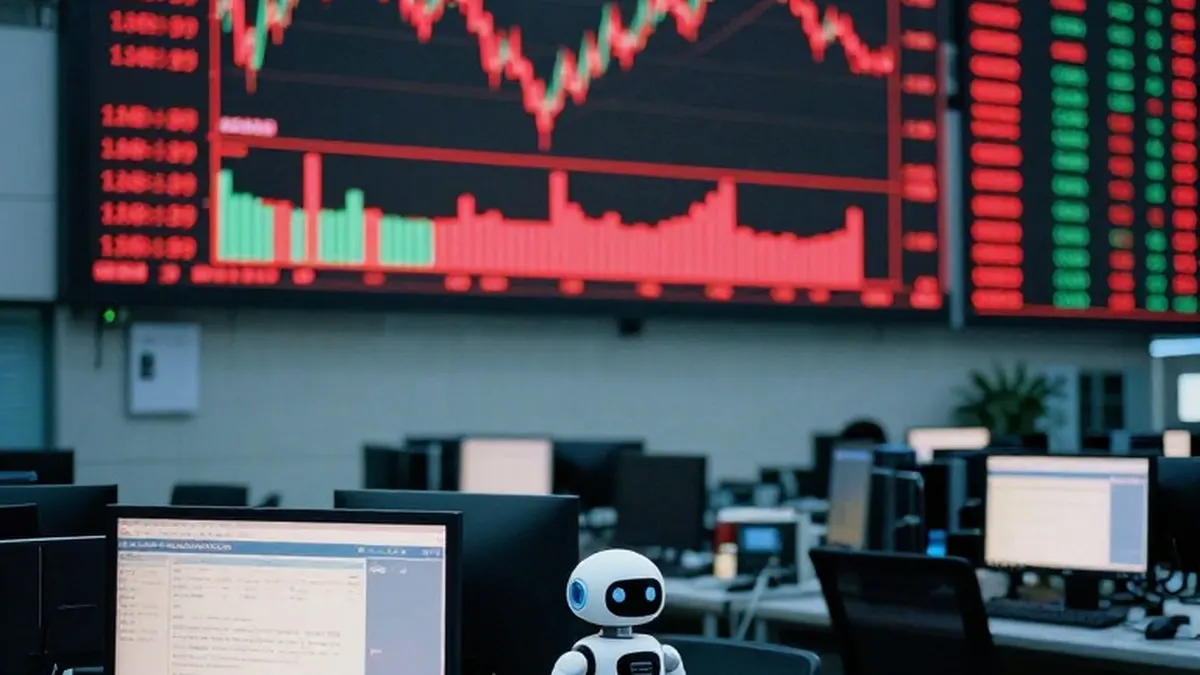 Illustration for: Chinese Stock Markets Shed Trillions as AI Race With US Weighs on Investors