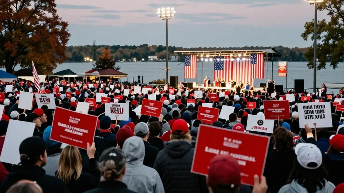 Illustration for: Trump Tells Michigan Rally Jewish Backers of Senate Nominee El-Sayed Should Be Ashamed