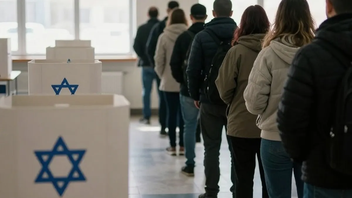 Illustration for: Israelis Vote in First Election Since 7 October 2023 Attacks as Netanyahu Faces Eisenkot Challenge