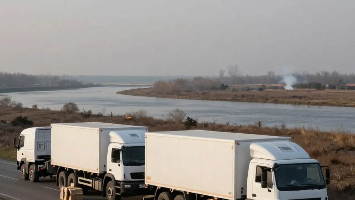 Illustration for: Localized Ceasefire Takes Hold in Southern Ukraine to Open Way for Aid Mission