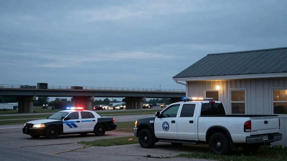 Illustration for: Manhunt Widens for Escaped Killer as Police Say He May Have Left Illinois Town