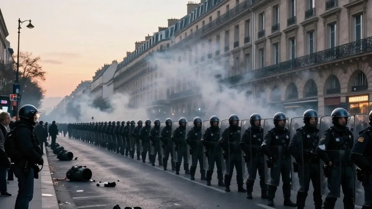 Illustration for: Trump Repeats Decade-Old Warning to Macron as Unrest Spreads Across France