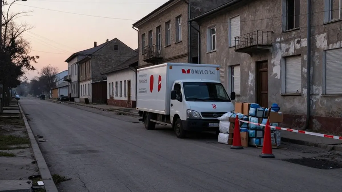 Illustration for: Oleshky Ceasefire Holds for 54 Hours as Aid Convoy Is Prepared